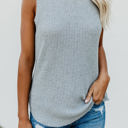 Large Gray Everyday Waffle Top