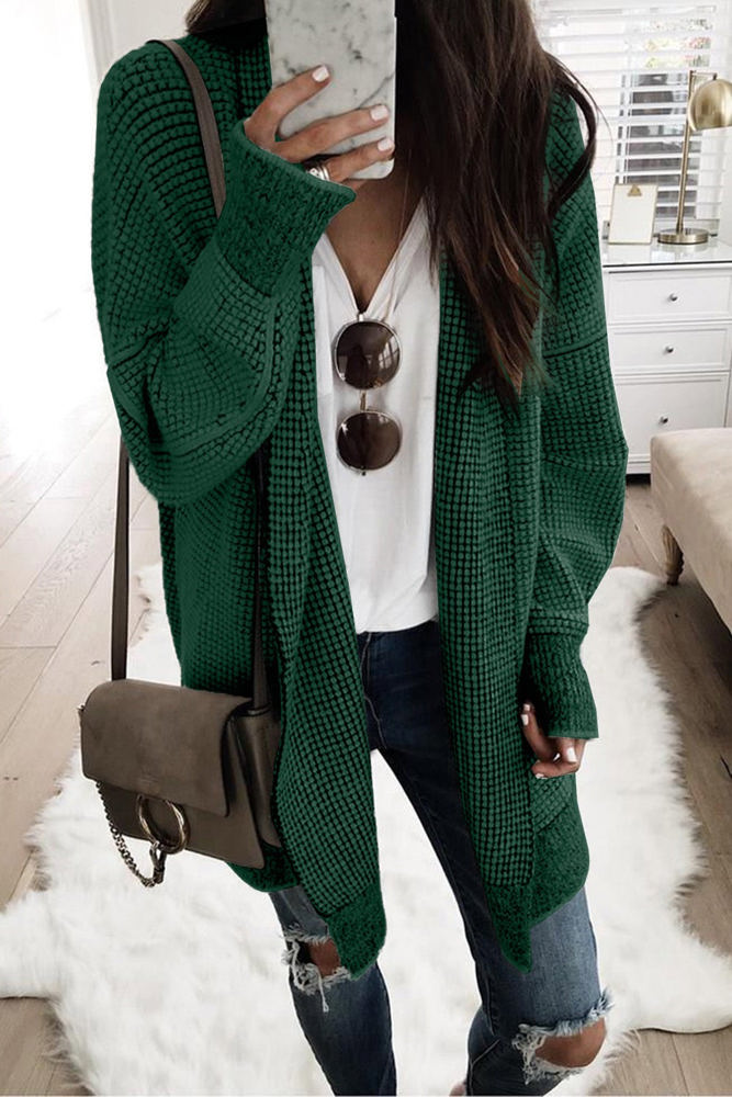 Textured Long Cardigan