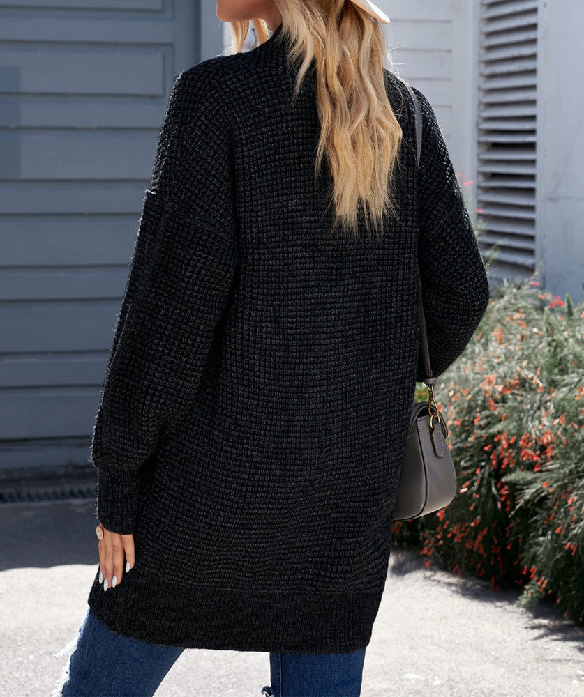 Textured Long Cardigan