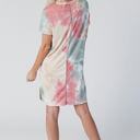  Watercolor Tie Dye Tee Dress