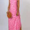  Vivid Leopard Sleeveless Maxi Dress