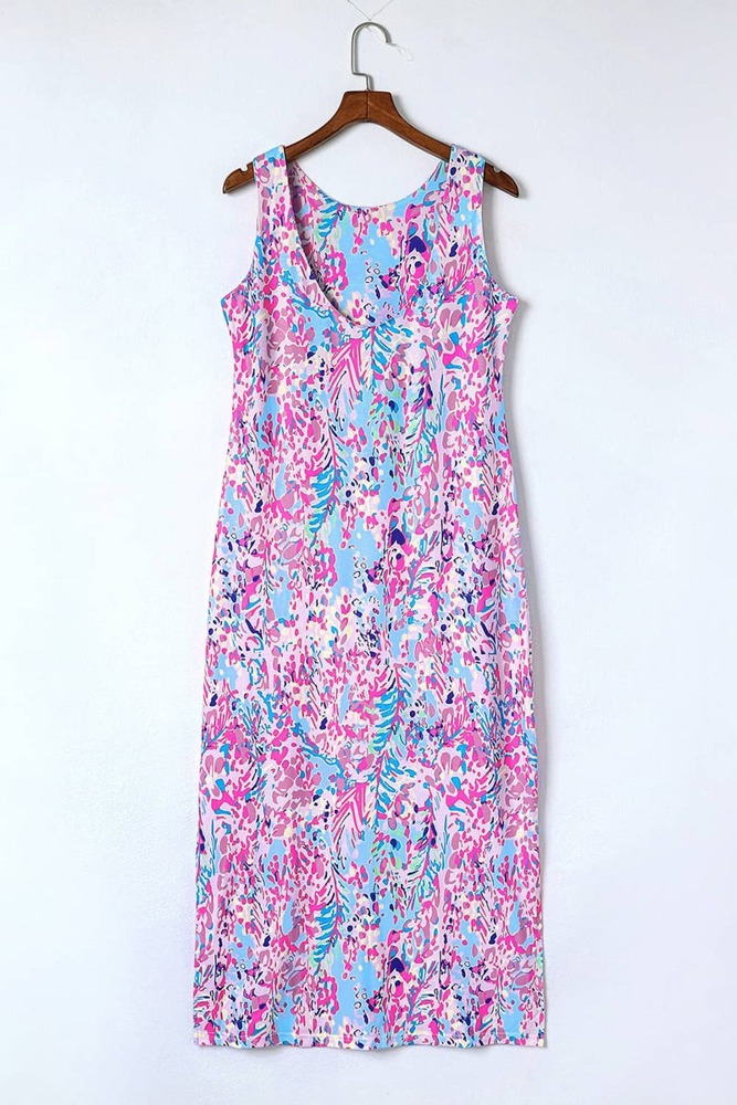 Sleeveless Floral Maxi Dress