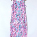 Medium Purple Sleeveless Floral Maxi Dress