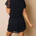 Small Black Dotted Romper