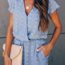 Large Blue Dotted Romper