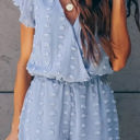 Large Blue Dotted Romper