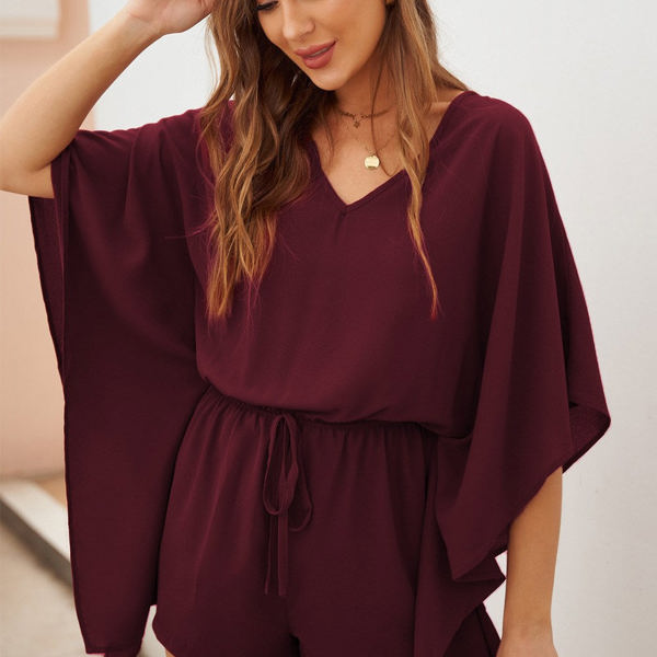 Cascading Sleeve Romper