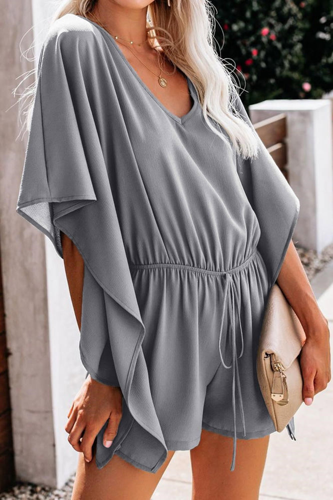 Cascading Sleeve Romper