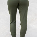 Large Green Pleated High Waist Pocket Leggings Pants