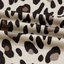  Khaki Leopard Wide Leg Cropped Pocket Pants