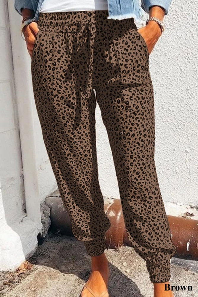 Comfy Leopard Joggers