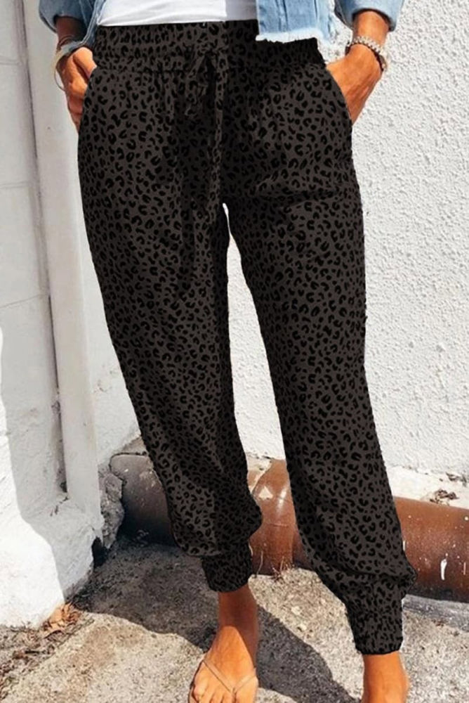 Comfy Leopard Joggers