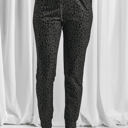 Medium Darker Black Comfy Leopard Joggers