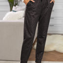 Medium Darker Black Comfy Leopard Joggers