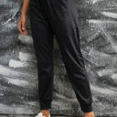 Small Darker Black Comfy Leopard Joggers