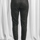 Large Black Comfy Leopard Joggers