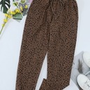 Large Brown Comfy Leopard Joggers