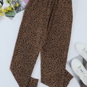 Large Brown Comfy Leopard Joggers