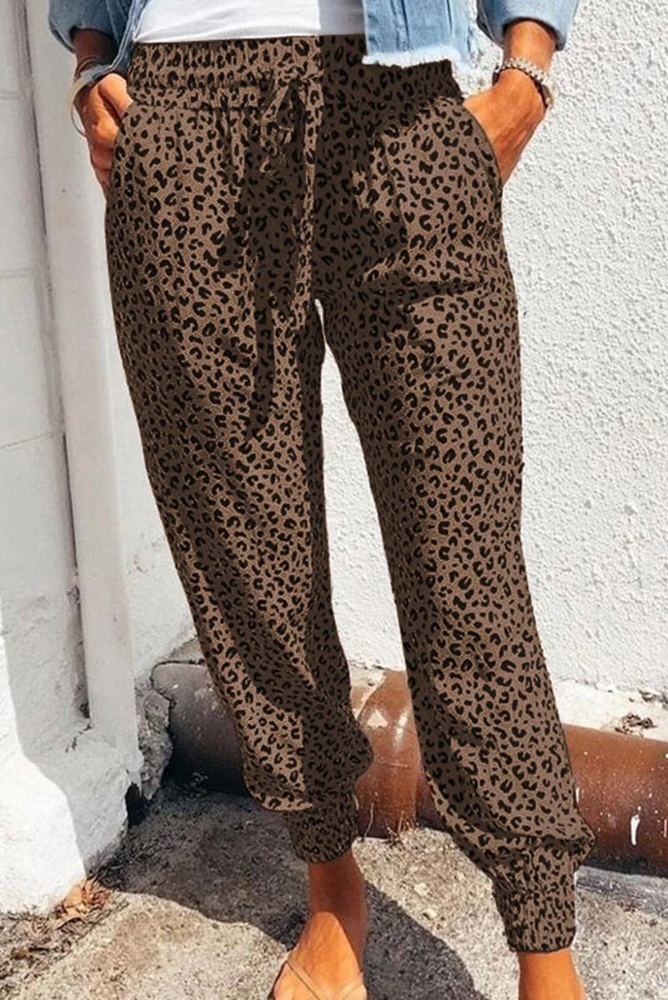 Comfy Leopard Joggers