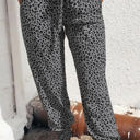 Large Gray Comfy Leopard Joggers