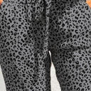 Large Gray Comfy Leopard Joggers