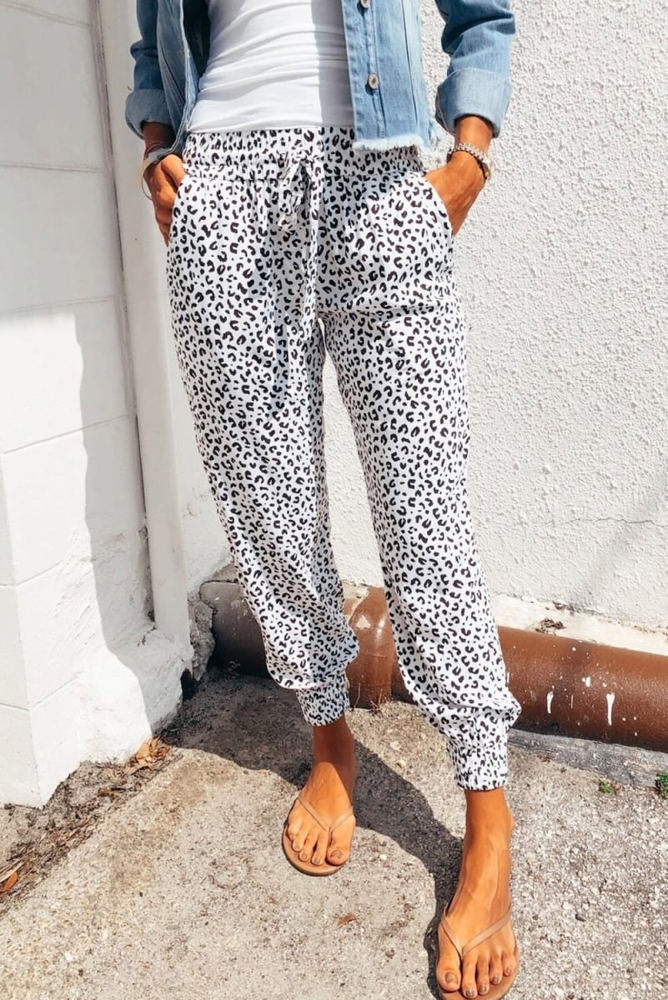 Comfy Leopard Joggers