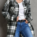  Boyfriend Plaid Shacket Coat