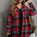  Boyfriend Plaid Shacket Coat