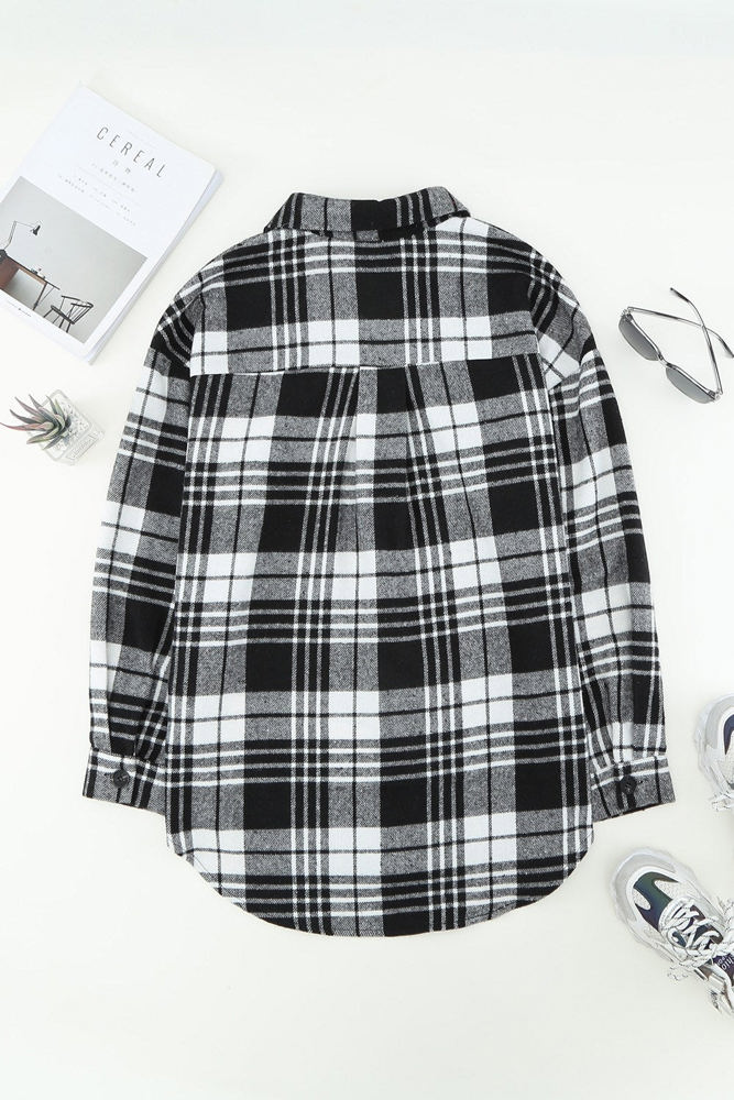 Boyfriend Plaid Shacket Coat