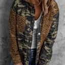  Distressed Leopard Camo Shacket