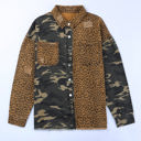  Distressed Leopard Camo Shacket