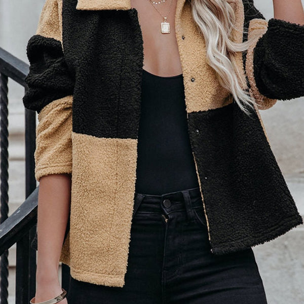 Checkered Sherpa Jacket