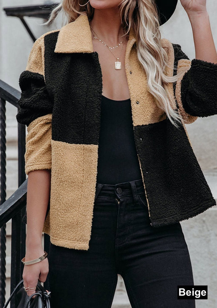 Checkered Sherpa Jacket