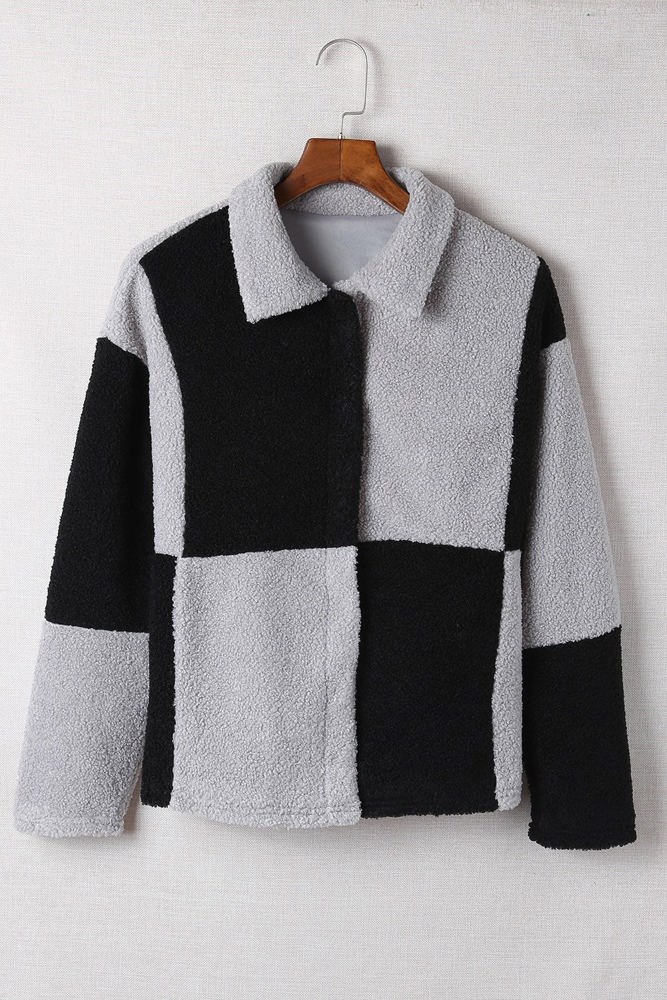 Checkered Sherpa Jacket