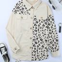  Neutral Leopard Corduroy Jacket