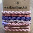 Purple and Pink Set  Boho Hair Tie Bracelets