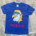  Merica Eagle Mullet 4th of July Shirt Toddler Boy Fourth of July Outfit, Baby Boy Memorial Day Bodysuit/Tee