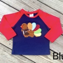 Blue 4T Toddler Fall Raglans