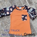 Green 2T Toddler Fall Raglans