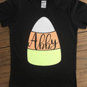 Personalized Candy Corn Toddler Tees
