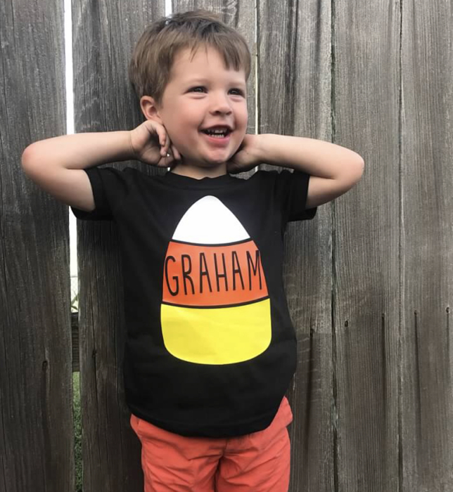 Personalized Candy Corn Toddler Tees