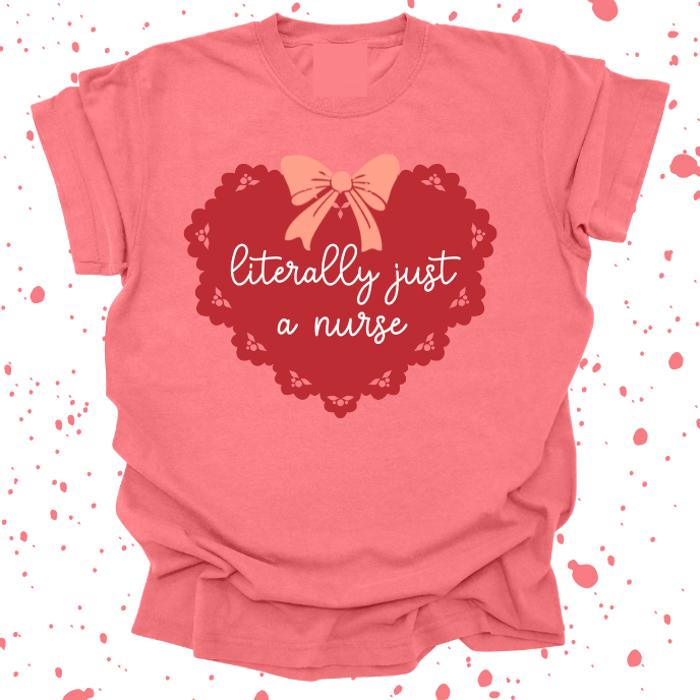 Customizable! Literally Just A Teacher/Nurse/Career Tee