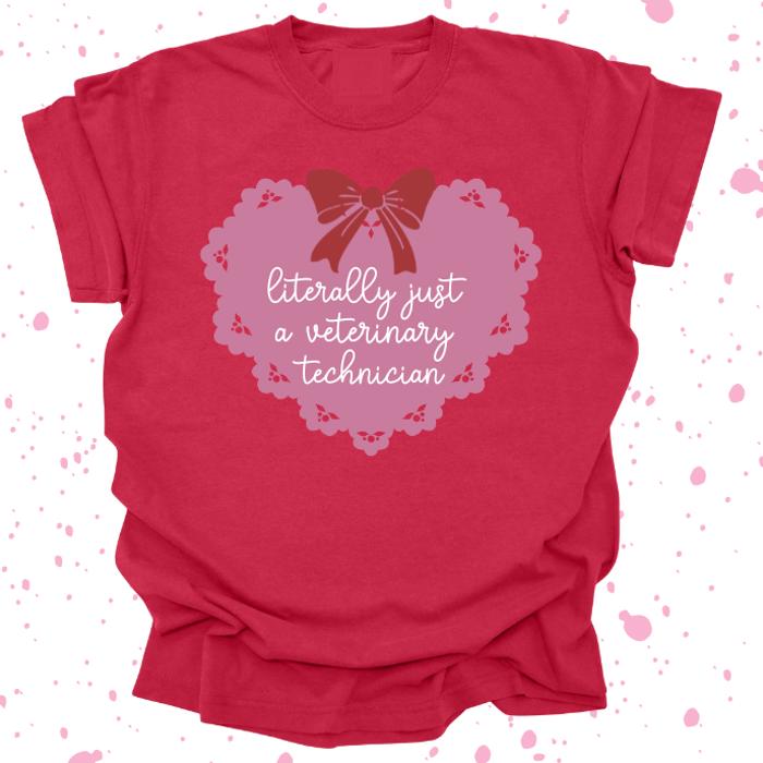 Customizable! Literally Just A Teacher/Nurse/Career Tee