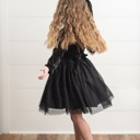  Black Velvet Tulle Dress