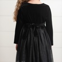  Black Velvet Tulle Dress