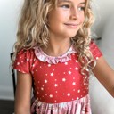  Kids Mauve Holiday Christmas Lounge Gown