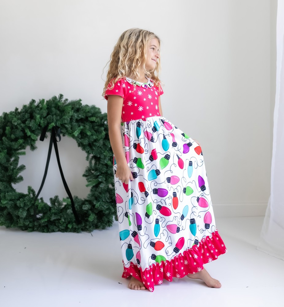 Christmas Lights Lounge Play Gown