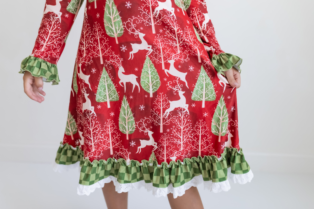 Christmas Deer Lounge Play Gown