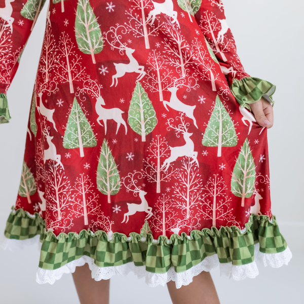 Christmas Deer Lounge Play Gown