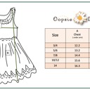  Kids Girls Denim Ruffle Intricate Lace Summer Dress